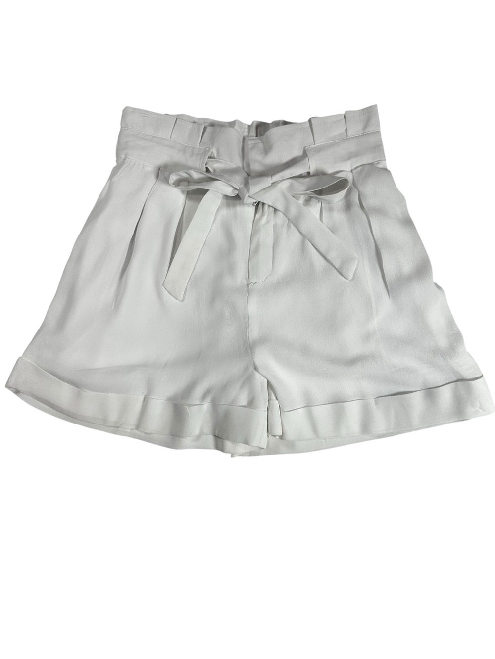 XOXO White Paperbag Bow Tie Waist Shorts Size Small NWT